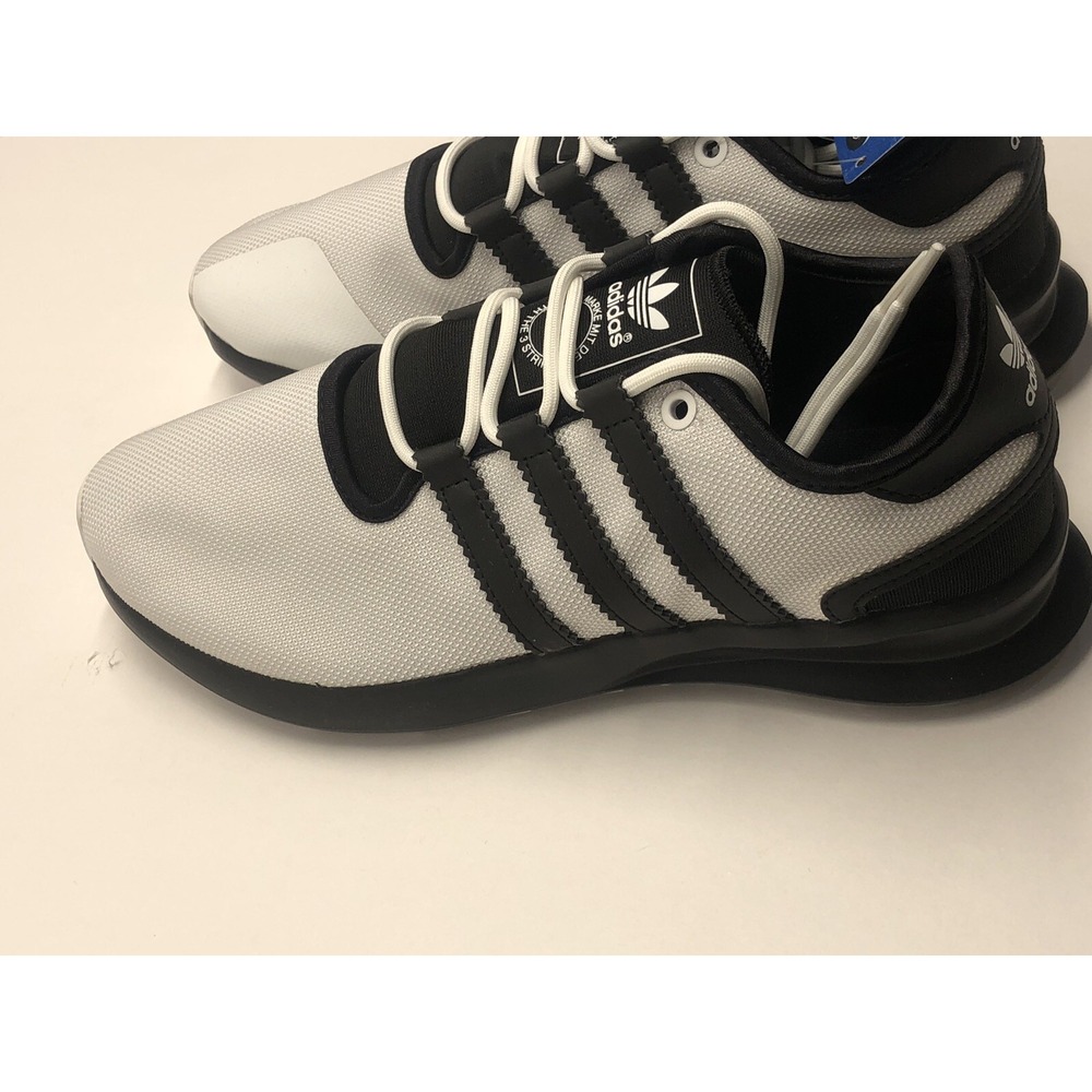 Adidas SL Rise Mens White Black Mesh Athletic Running Shoes Size 9 - Picture 3 of 12